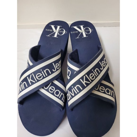 Women Calvin Klein Peep Toe Sandals Calvin Klein - Picture 3 of 11